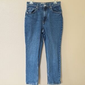 Everlane Womens The Orginal Cheeky Cropped Denim Jean - Size 28